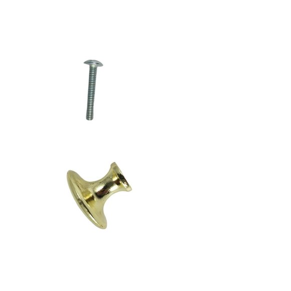 Amerock 255PB Mushroom Style Gold Tone Drawer Cabinet Knob Pull Handle 1.25" - Picture 5 of 5